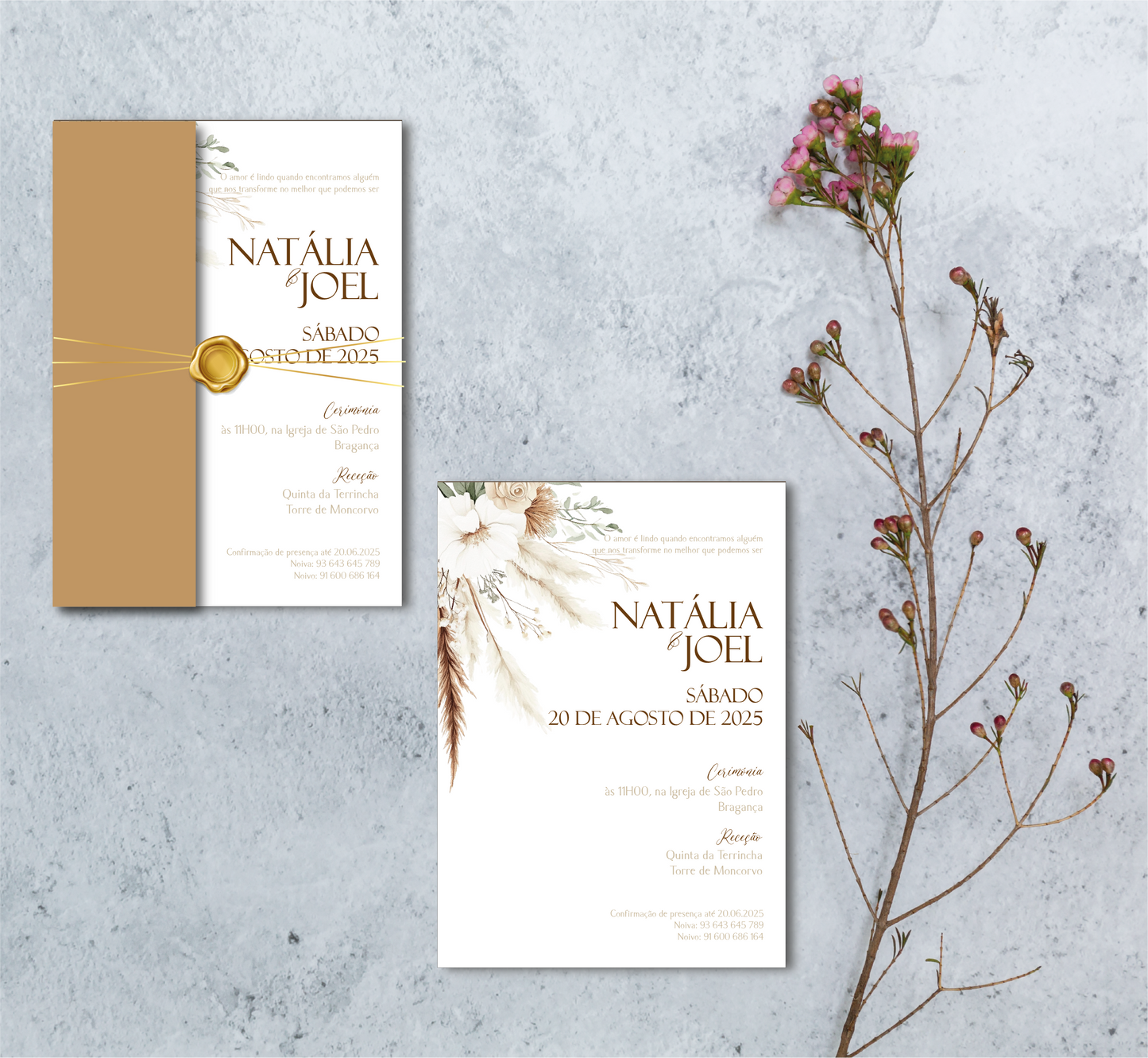 Convite Natália&Joel