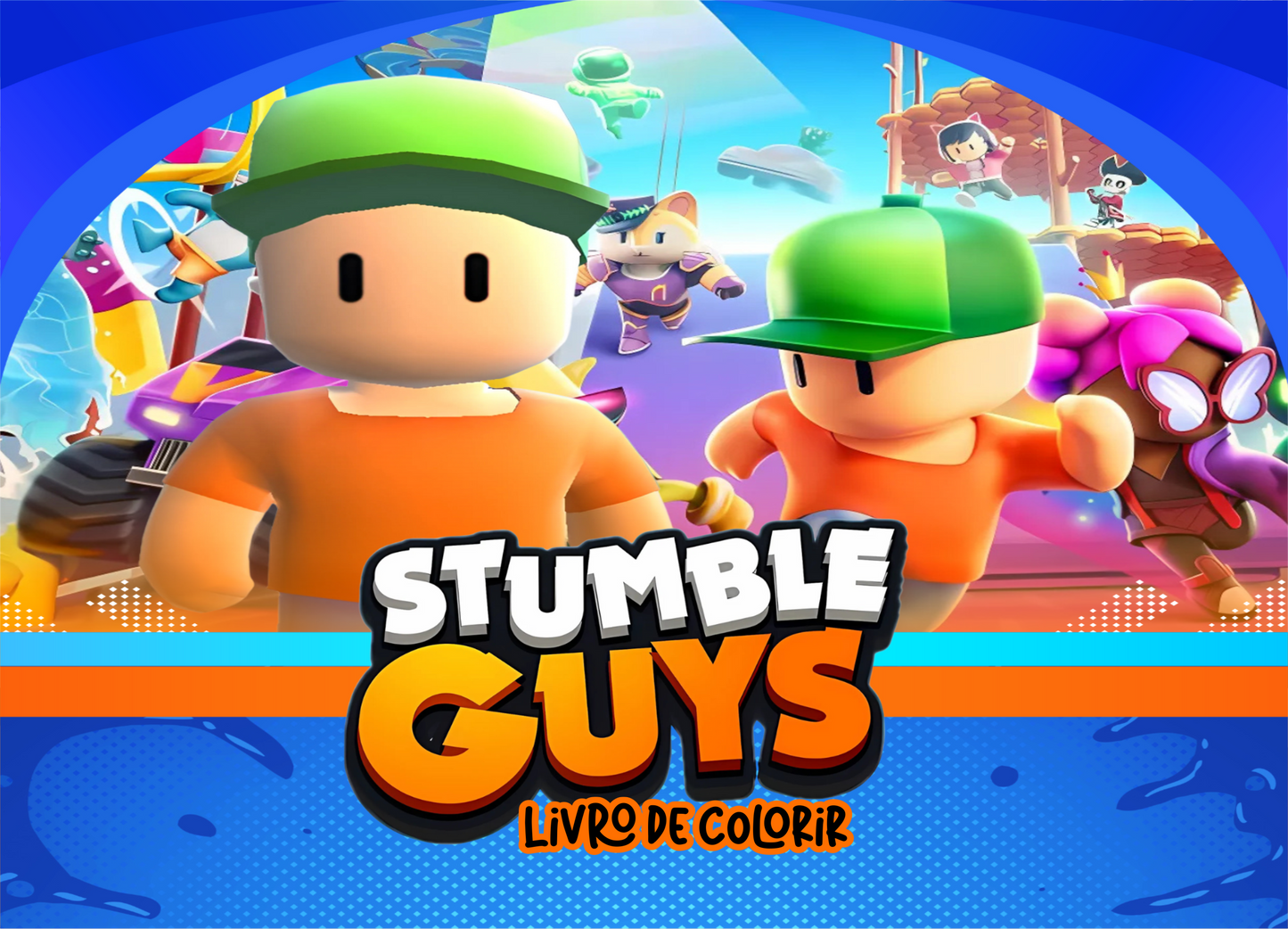 Livro de colorir stumble guys