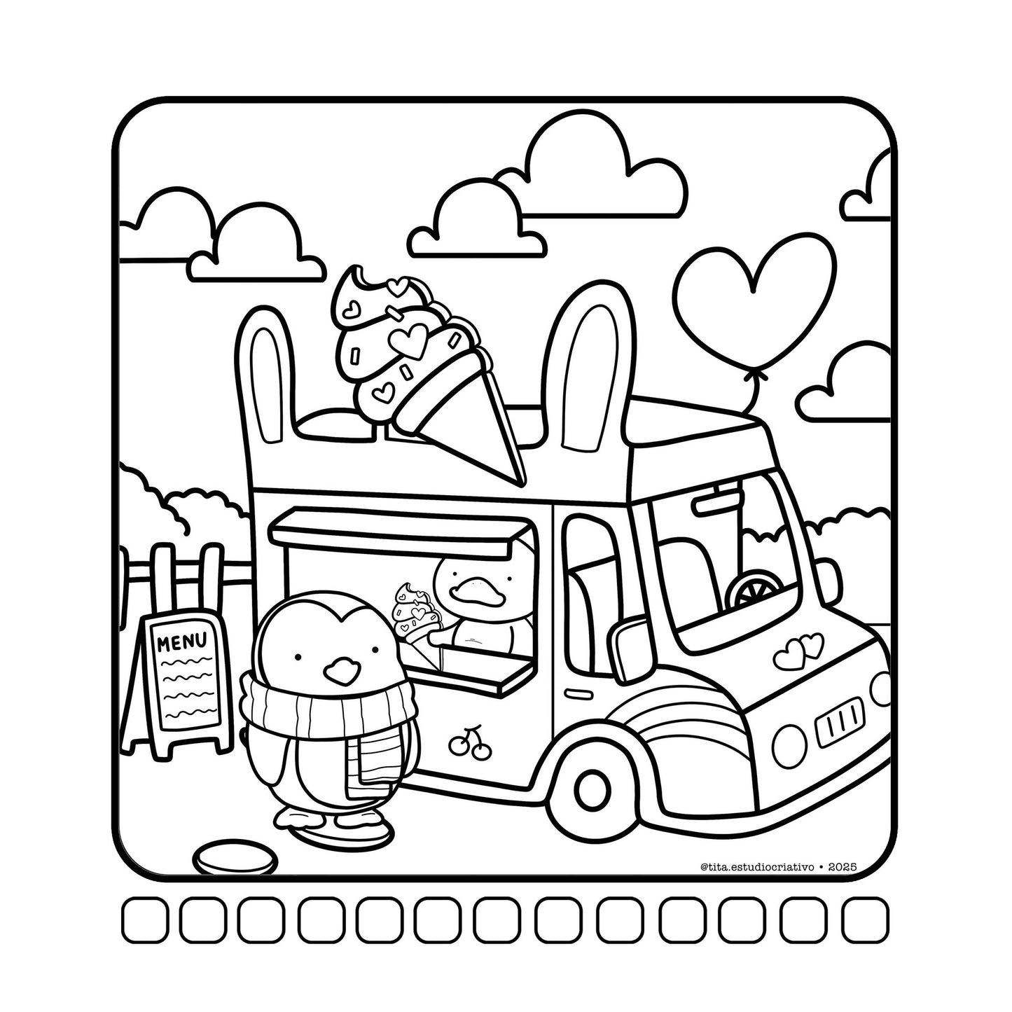 Livro de colorir Tita
