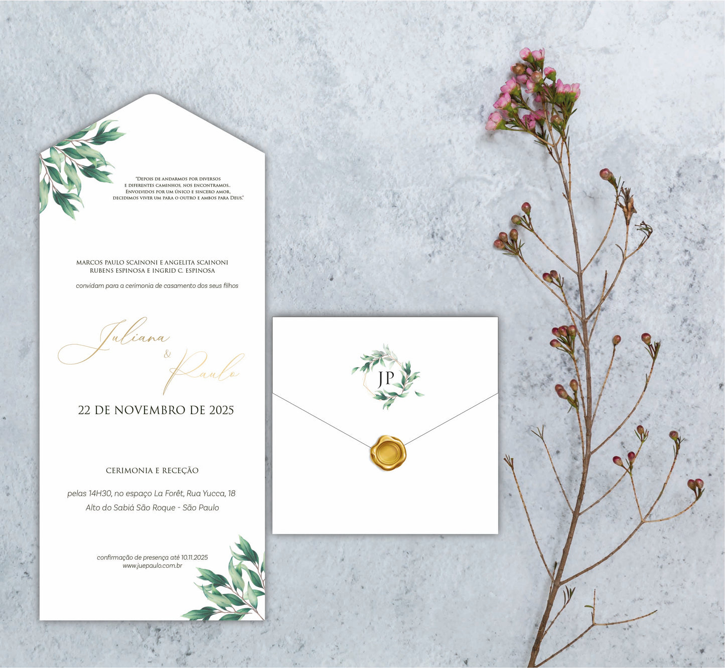 Convite Juliana&Paulo