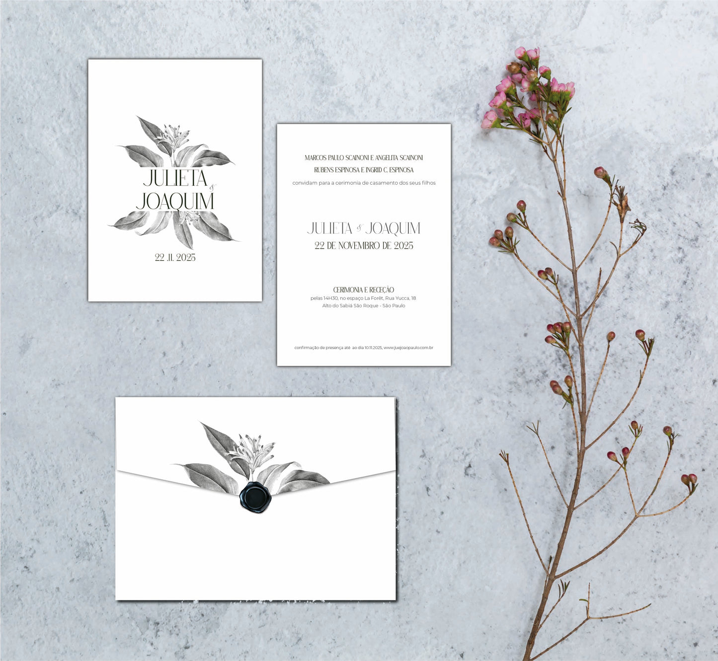 Convite Julieta&Joaquim