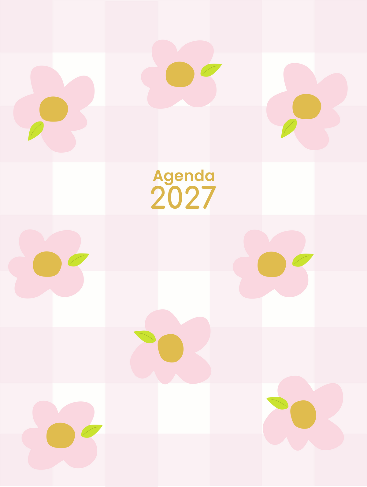 Combo Agenda fofa 2027+mini calendário