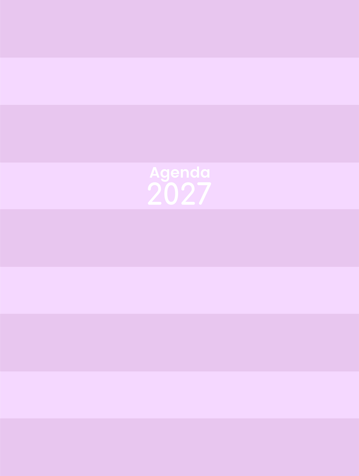 Combo Agenda fofa 2027+mini calendário
