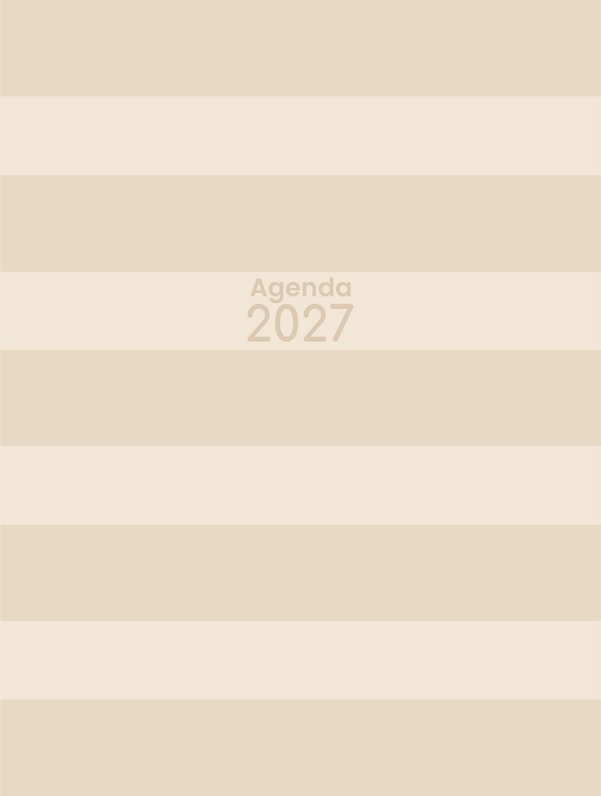 Combo Agenda fofa 2027+mini calendário
