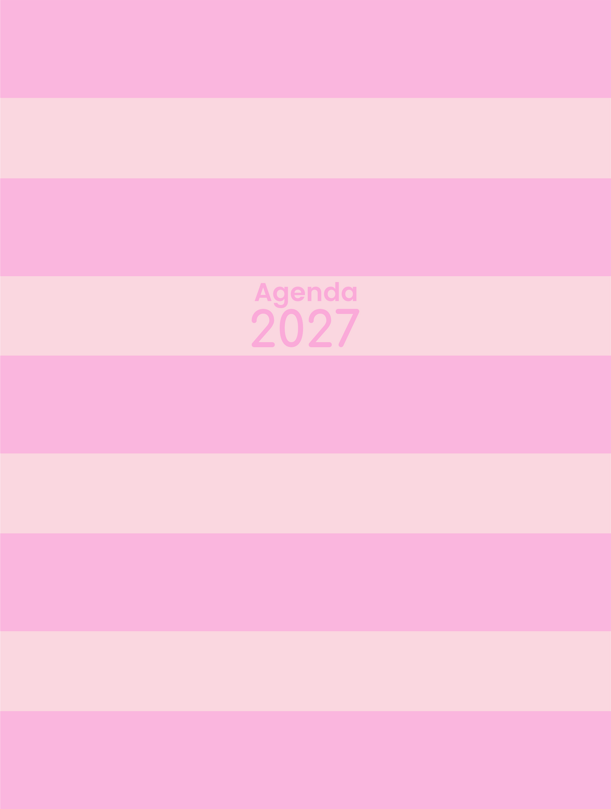Combo Agenda fofa 2027+mini calendário
