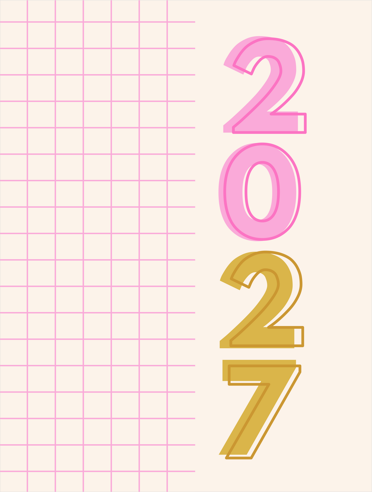 Combo Agenda fofa 2027+mini calendário
