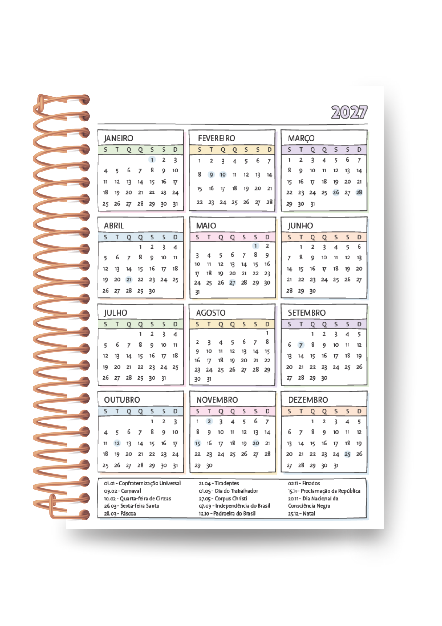Planner A5 color me!
