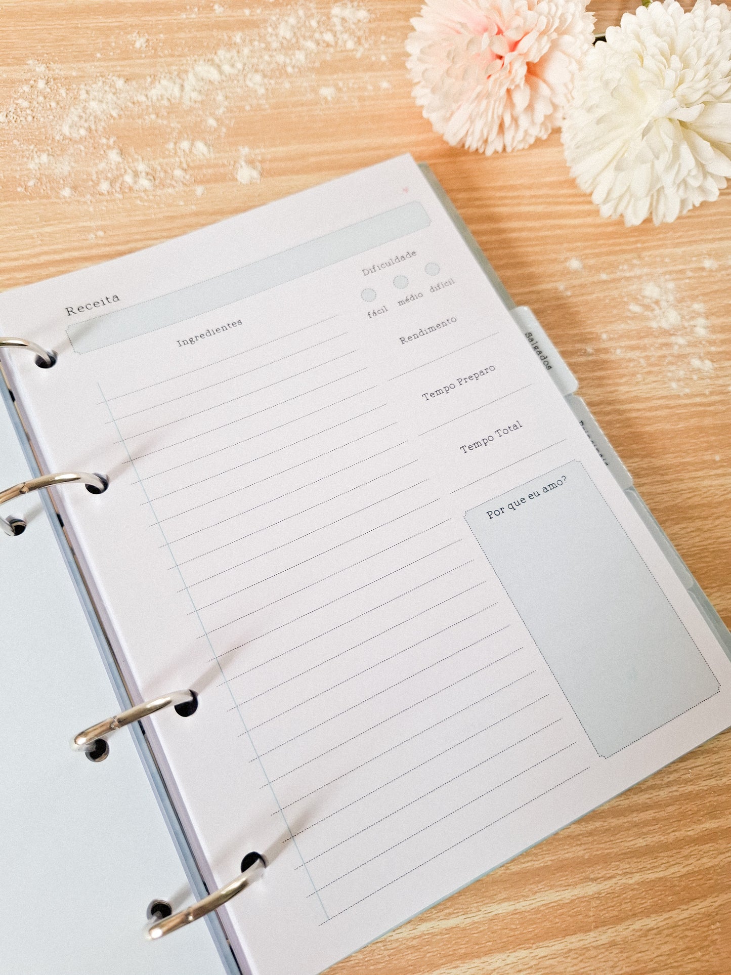 caderno de recitas "As minhas receitas"