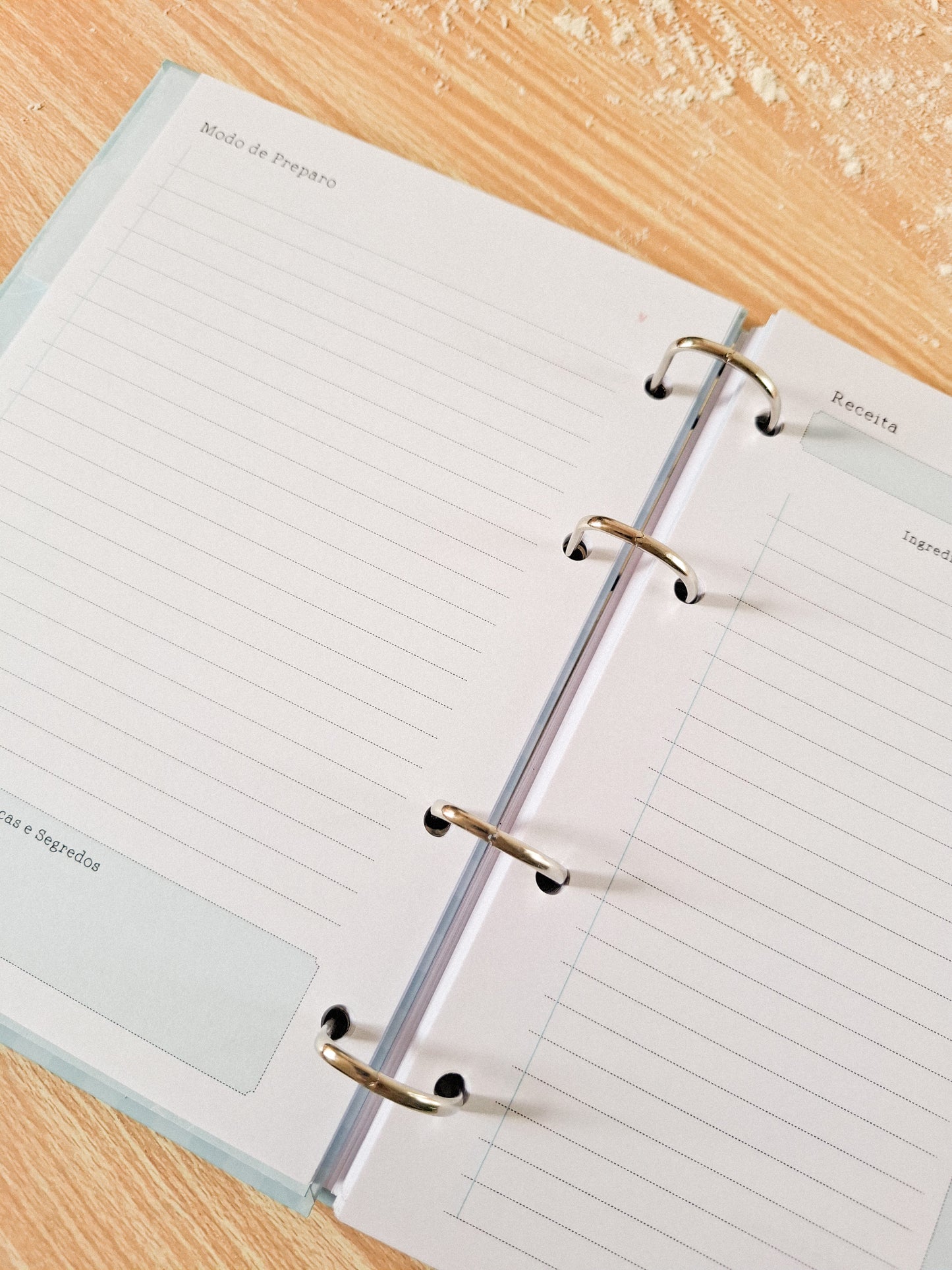 caderno de recitas "As minhas receitas"