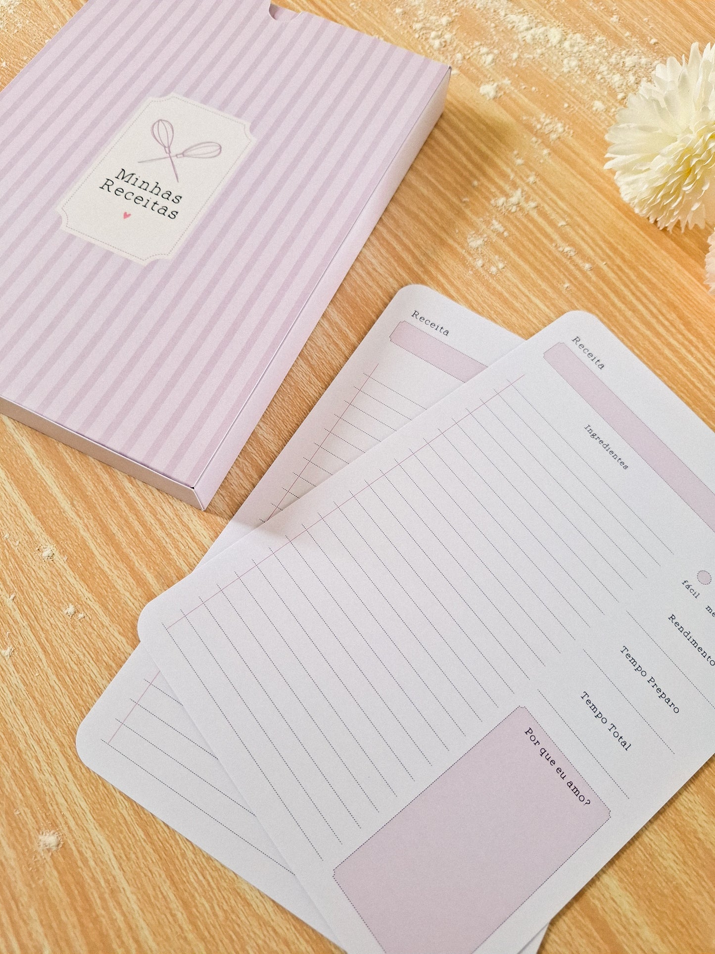 caderno de recitas "As minhas receitas"