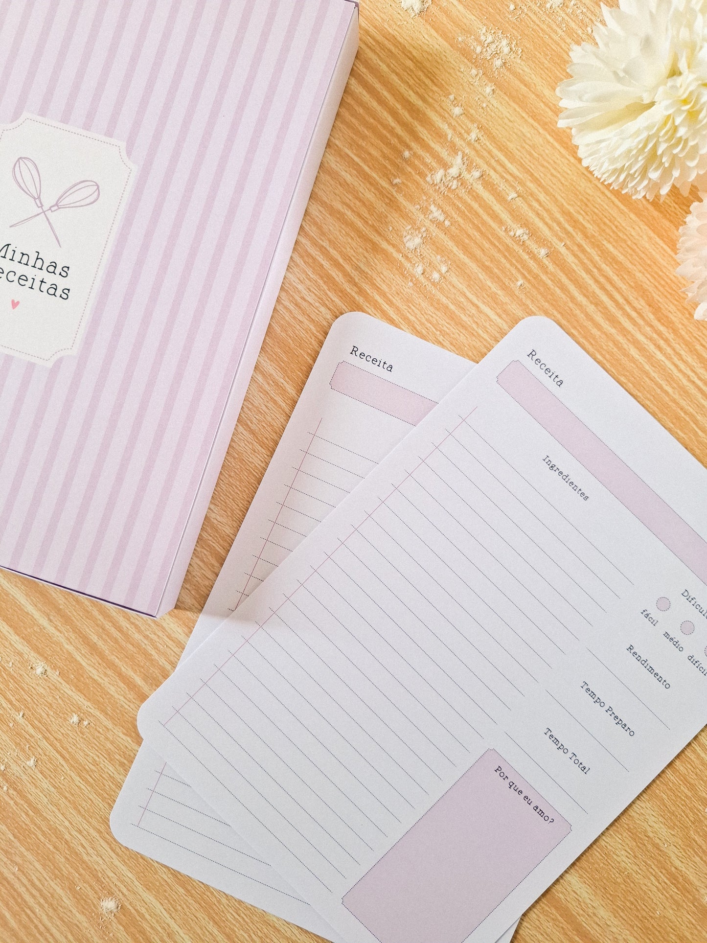 caderno de recitas "As minhas receitas"