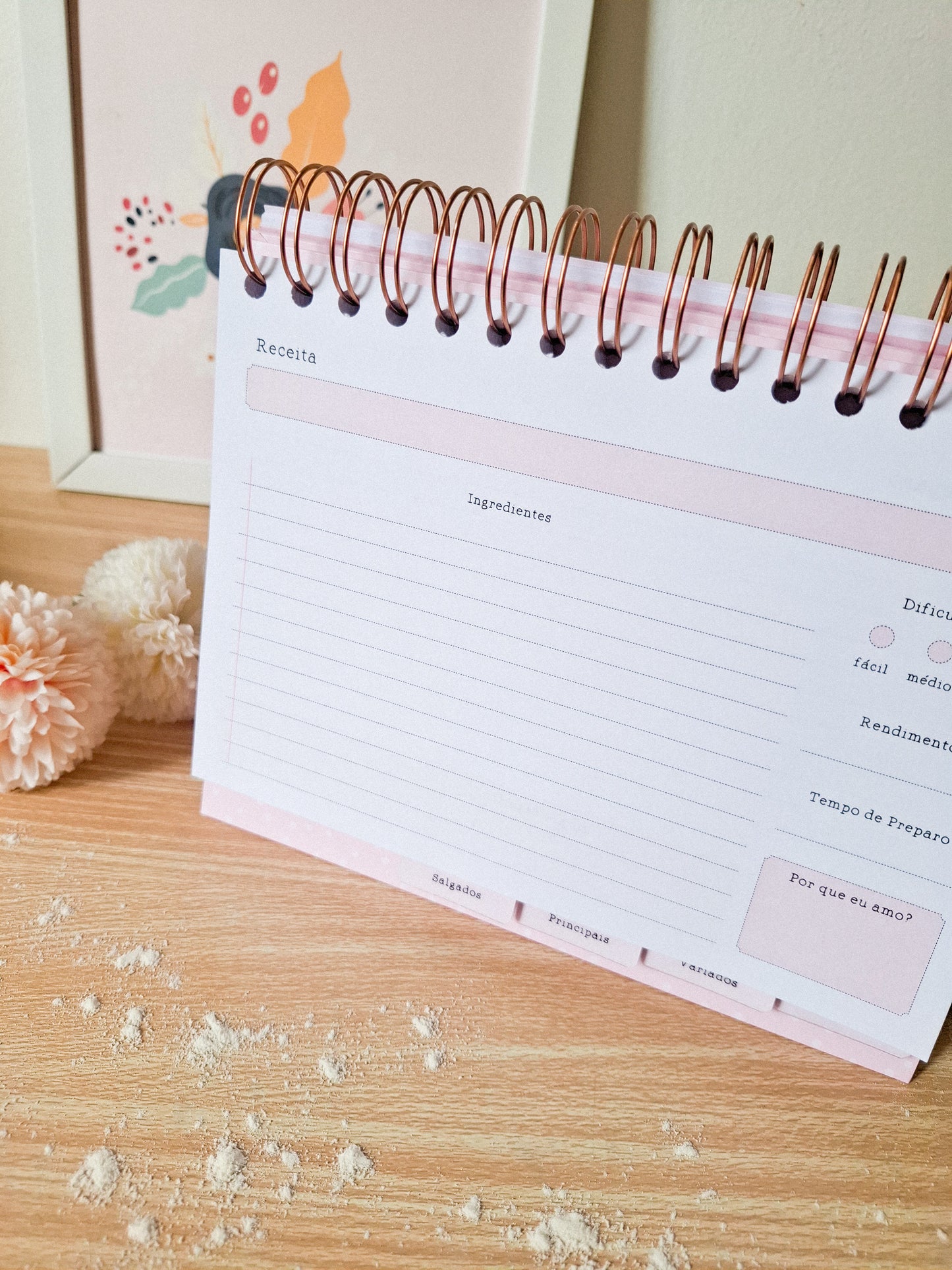 caderno de recitas "As minhas receitas"