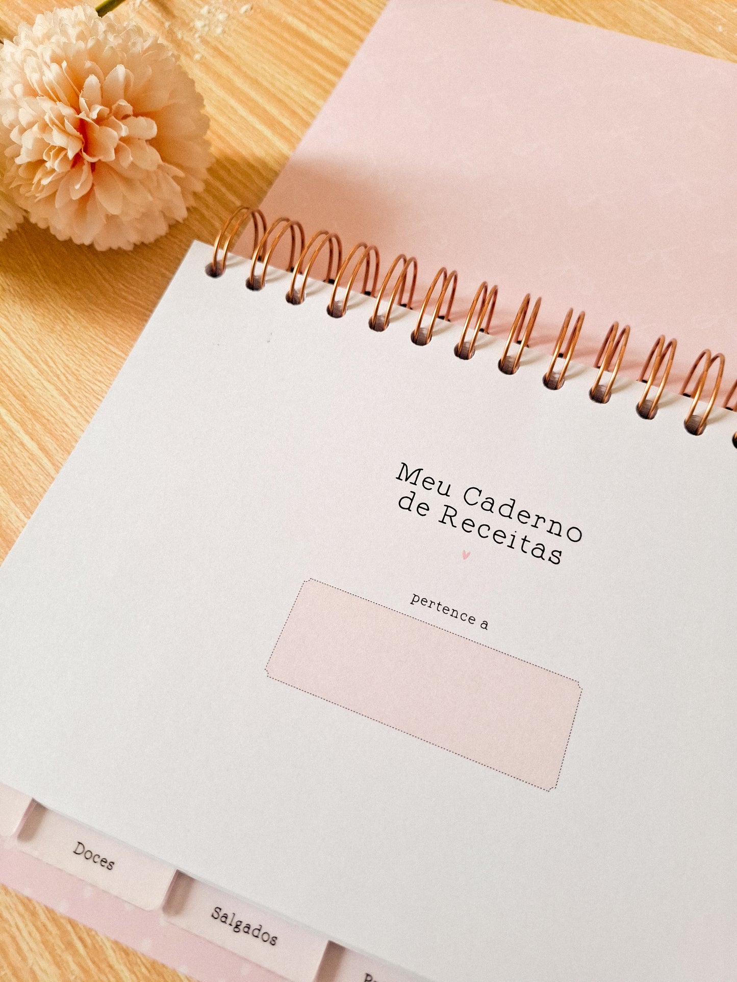 caderno de recitas "As minhas receitas"