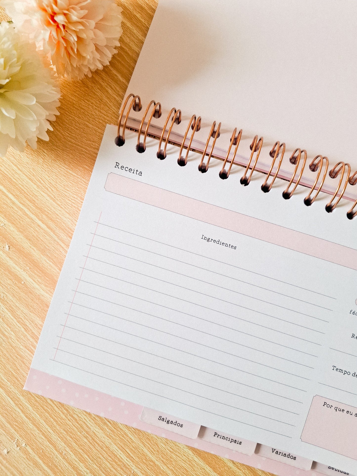 caderno de recitas "As minhas receitas"