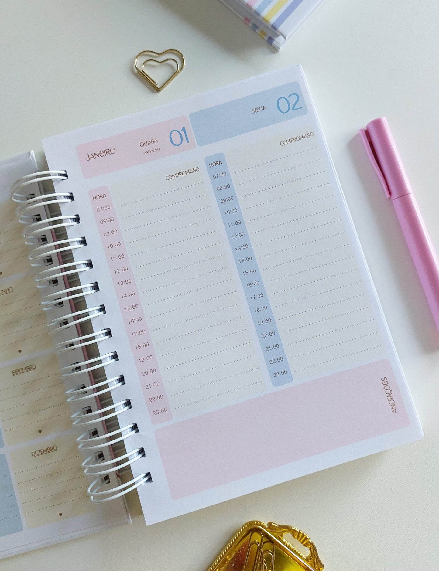 Agenda A5 collors