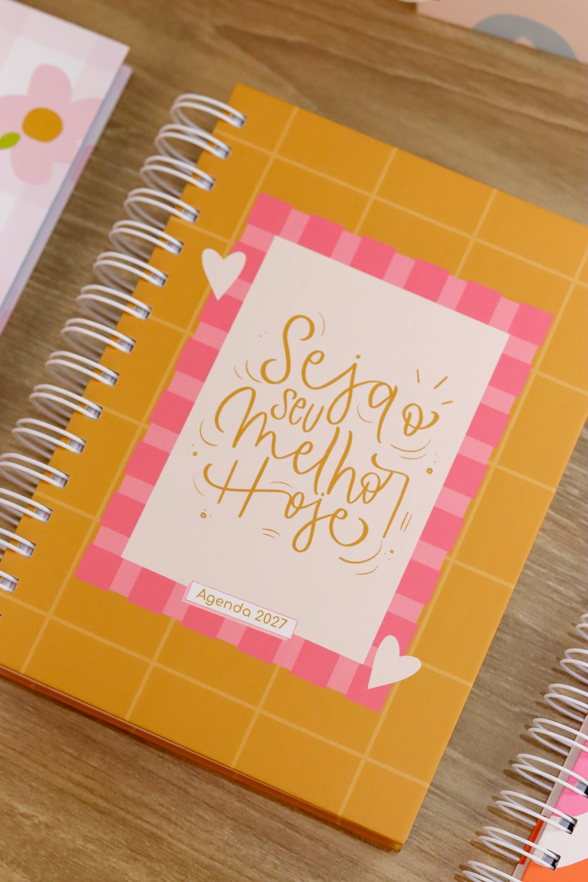 Combo Agenda fofa 2027+mini calendário