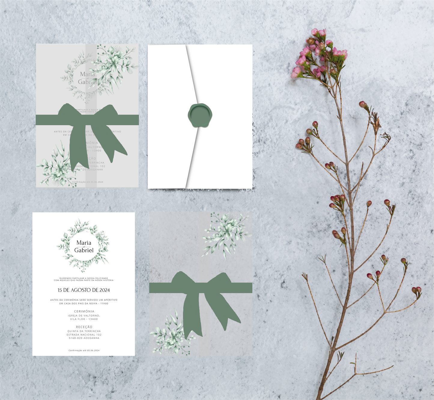 Convite Maria&Gabriel