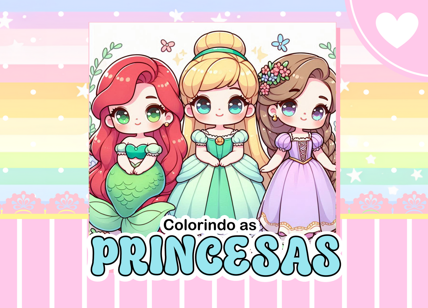 Livro de colorir Princesas