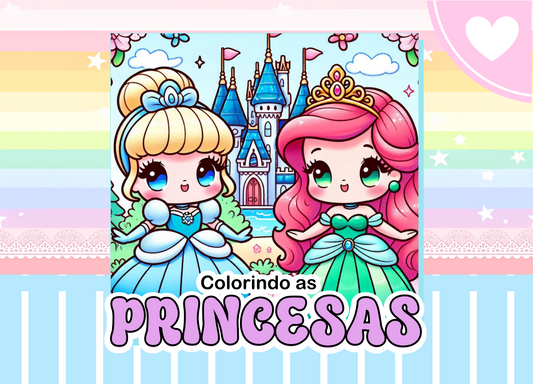 Livro de colorir Princesas