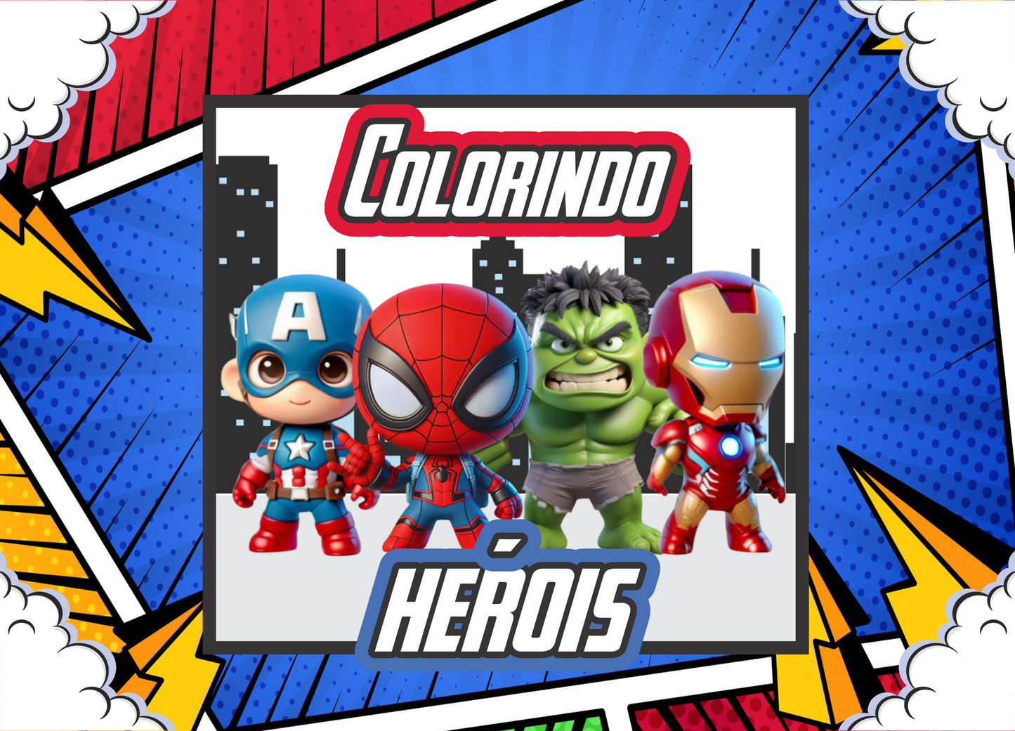 Livro de colorir Herois