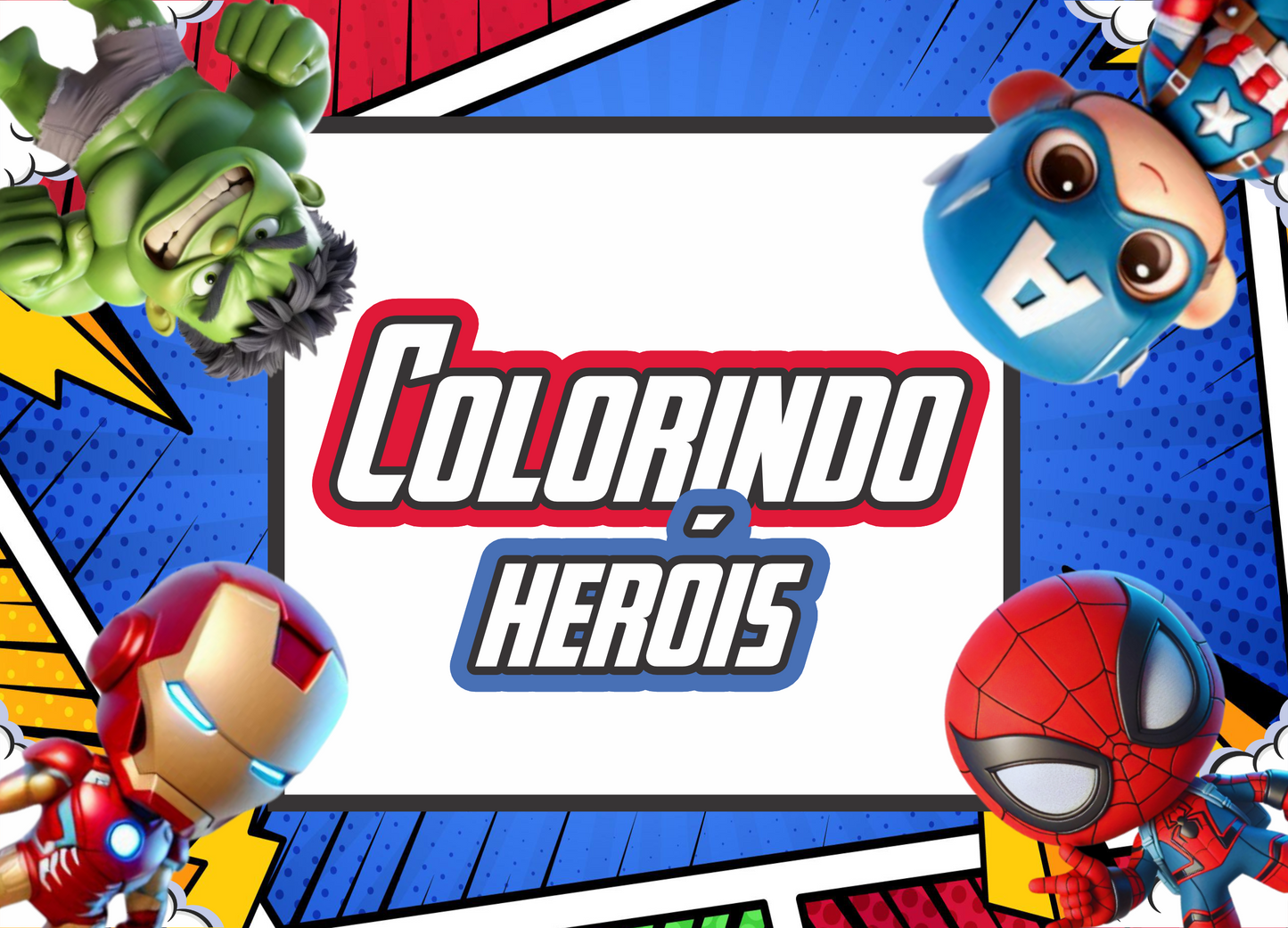 Livro de colorir Herois
