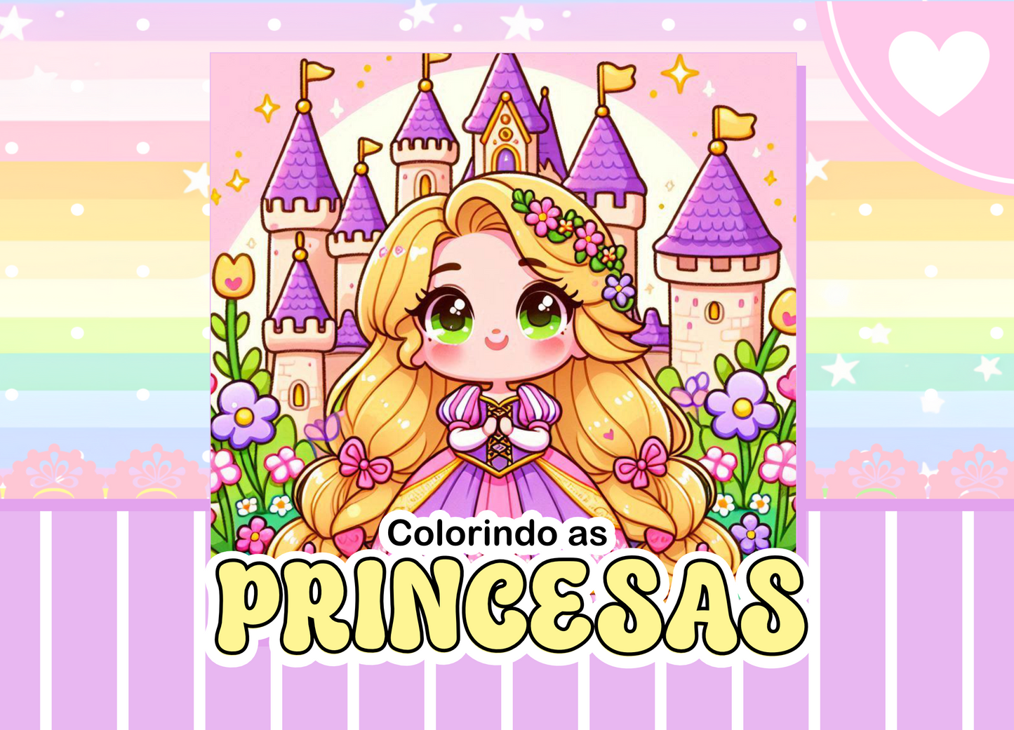 Livro de colorir Princesas