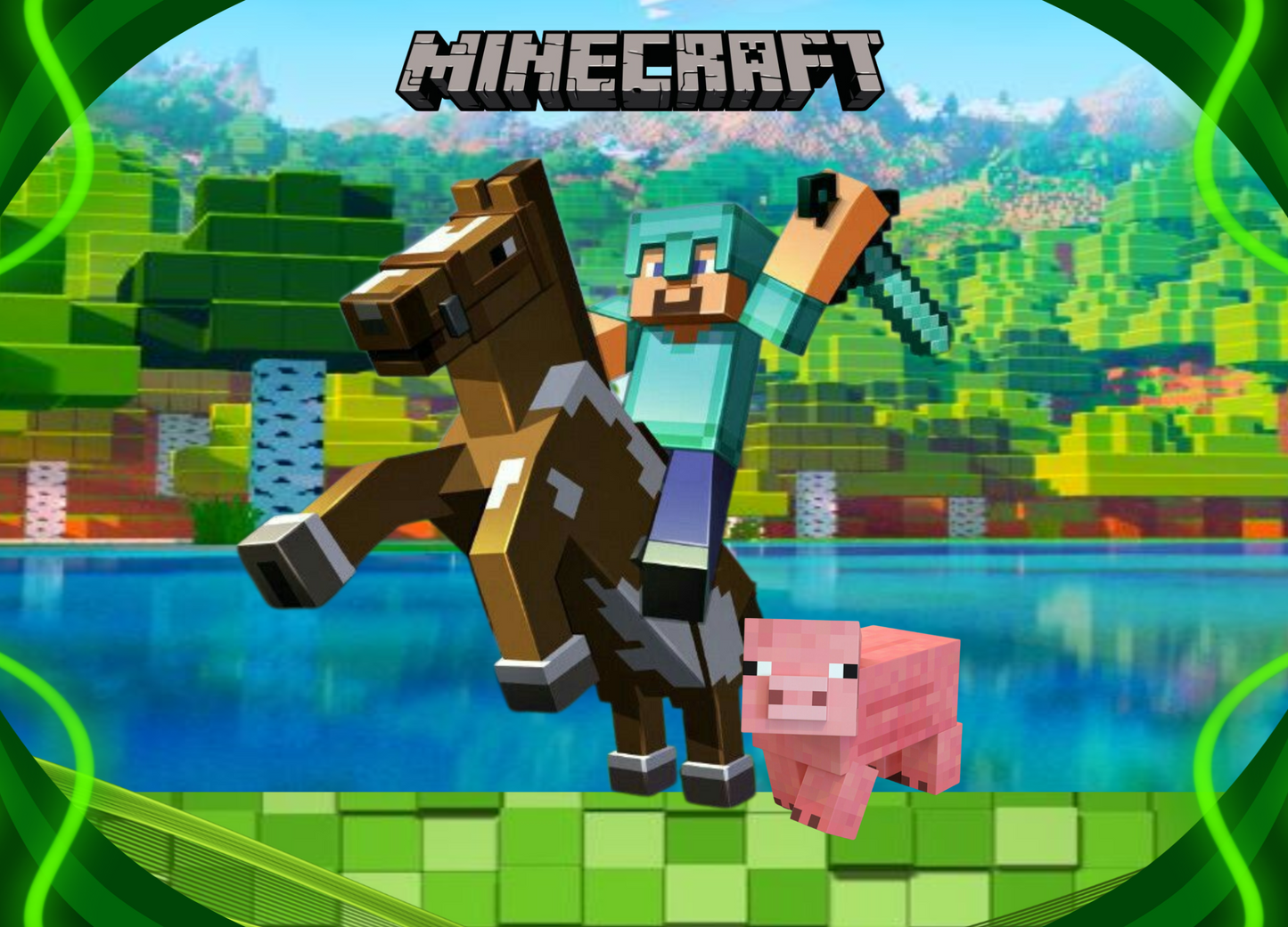 Livro de colorir Minecraft