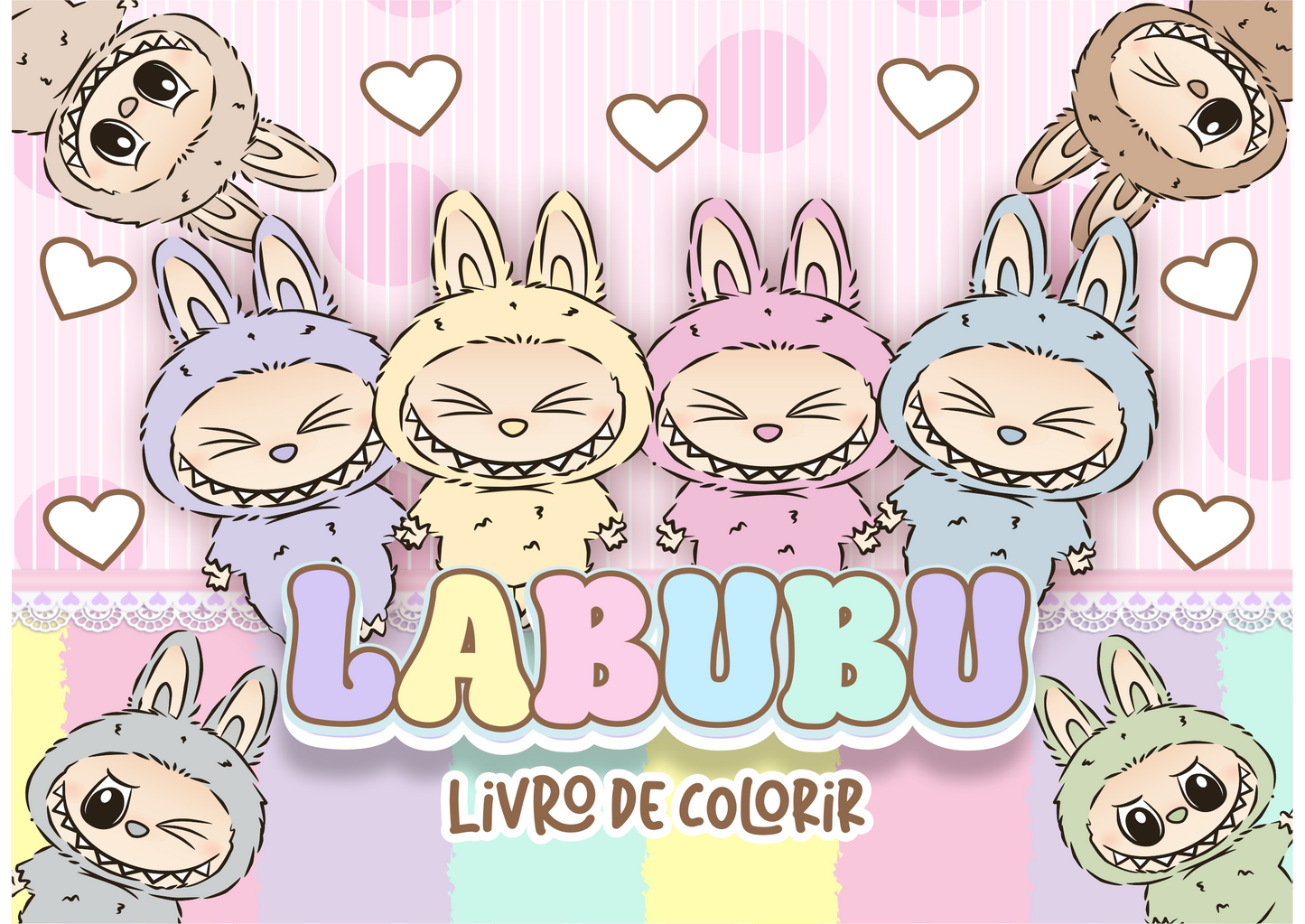 Livro de colorir Labubu
