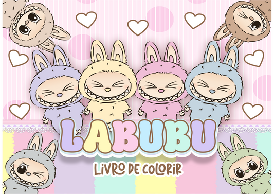 Livro de colorir Labubu
