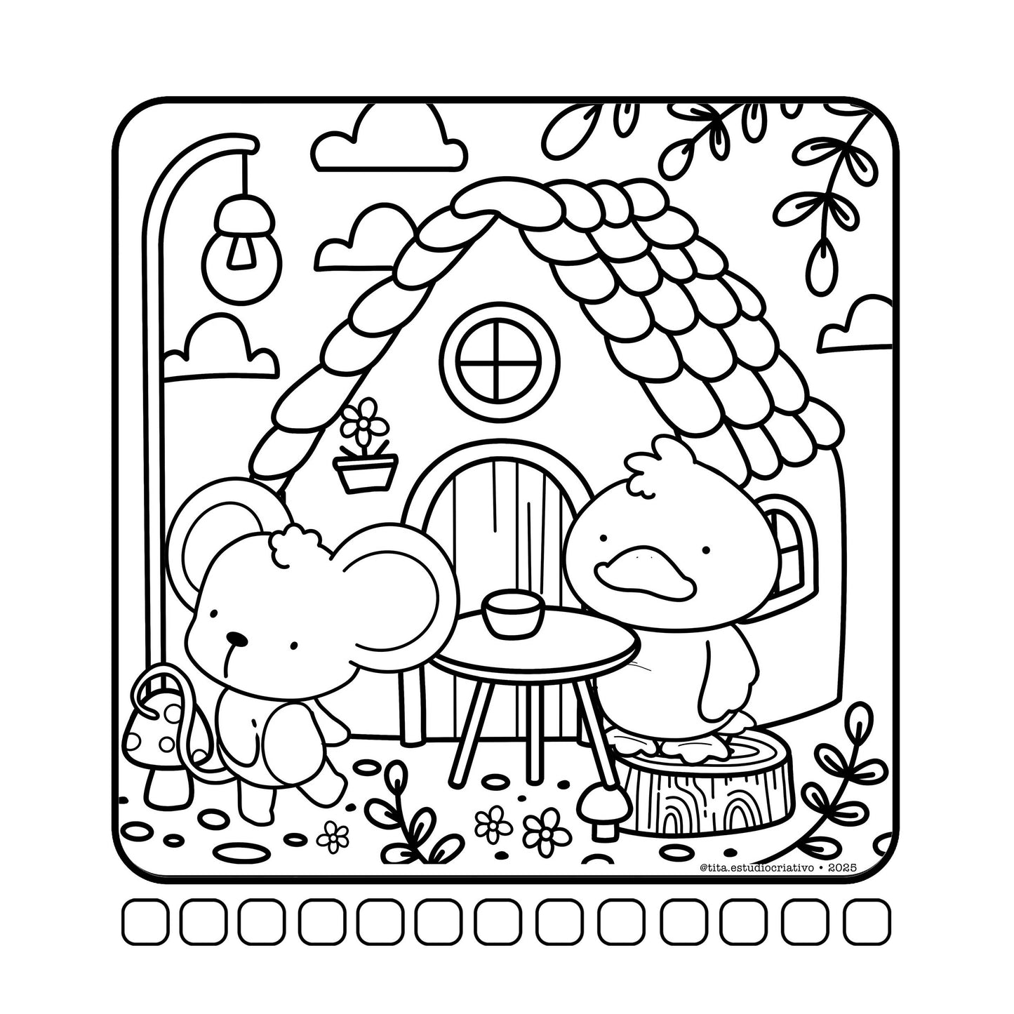 Livro de colorir Tita