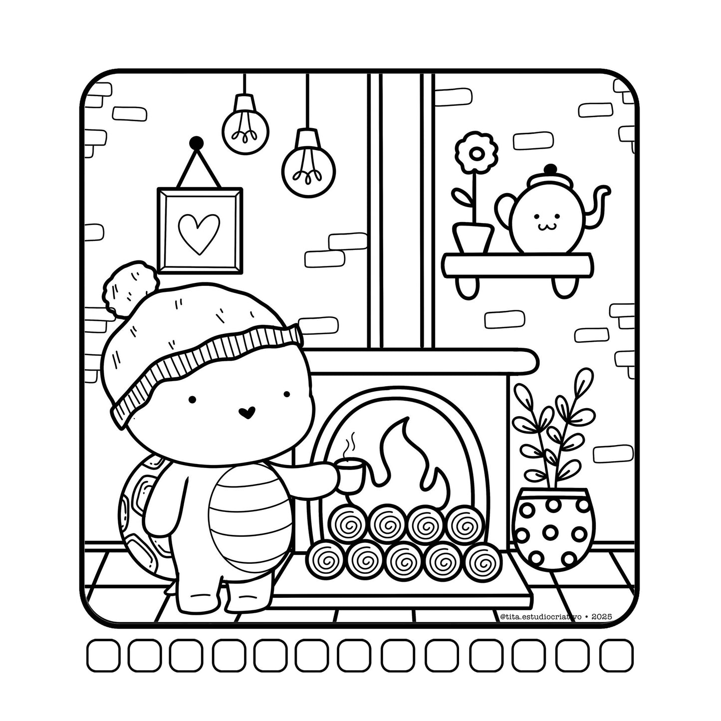 Livro de colorir Tita