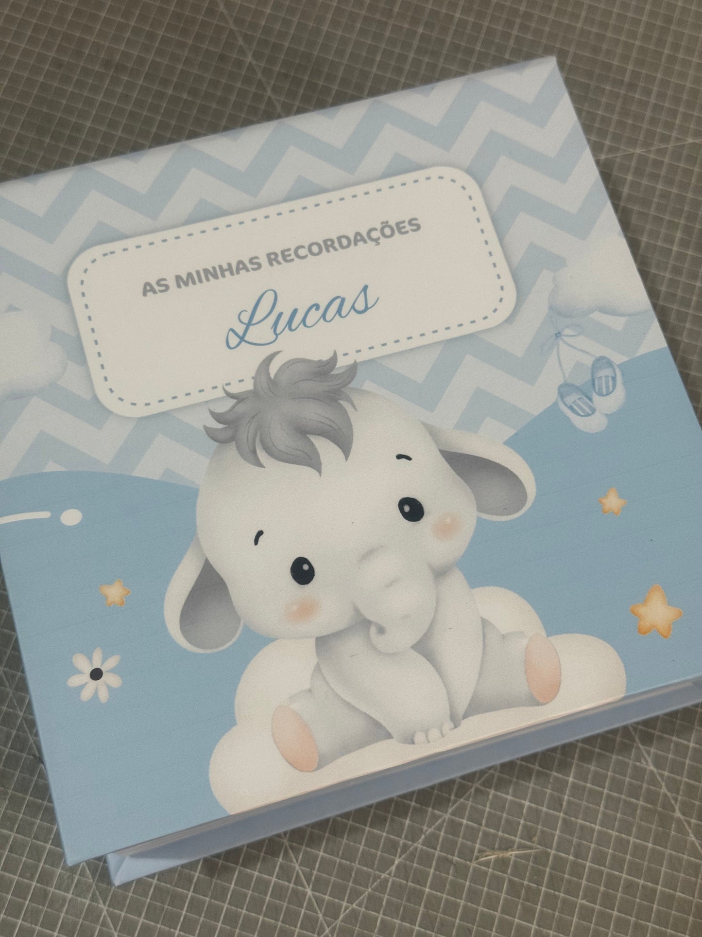 Caixa recordações do bebé