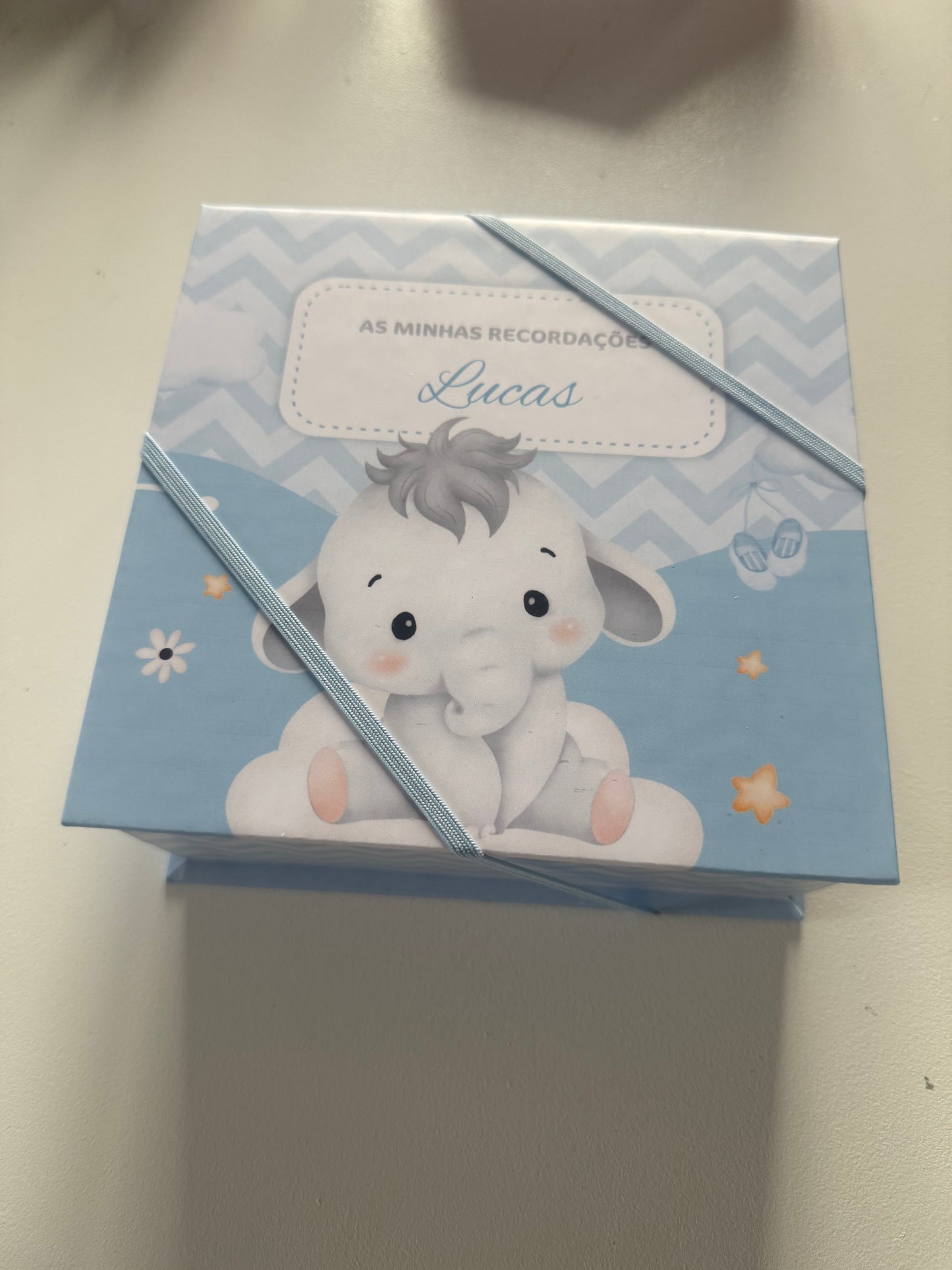 Caixa recordações do bebé
