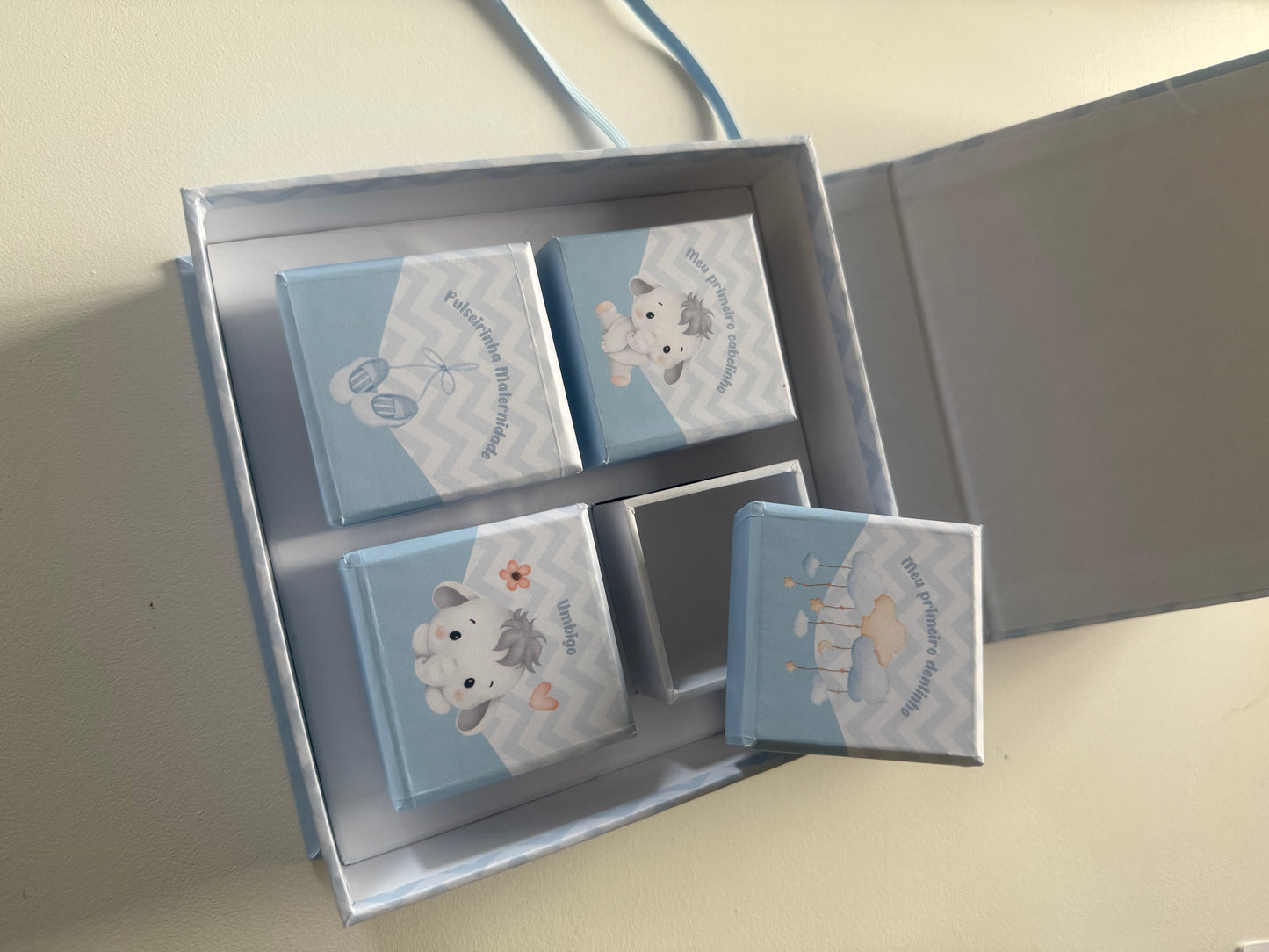 Caixa recordações do bebé
