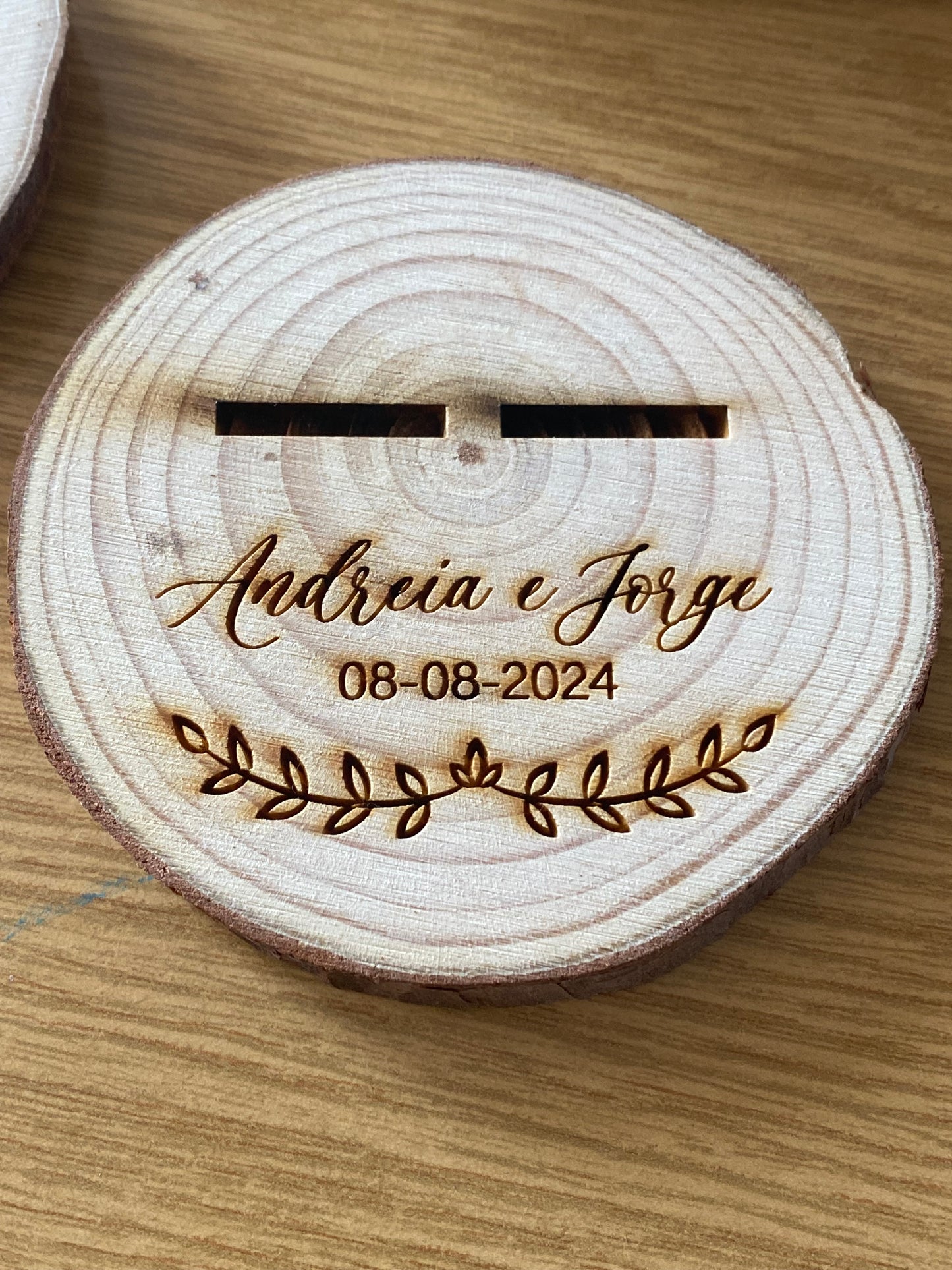 Porta Alianças de Casamento em MDF