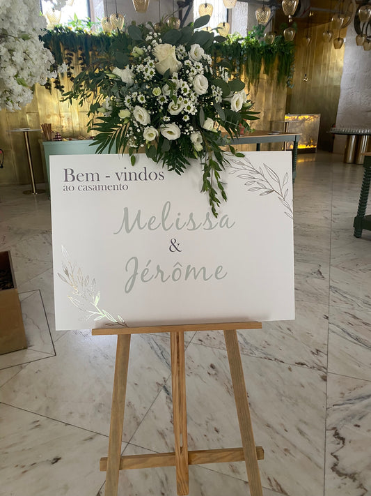 Painel Boas vindas Melissa&jerome