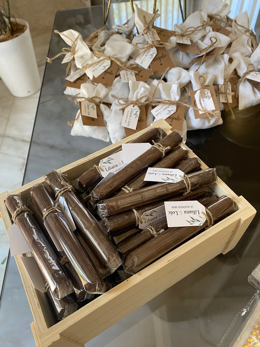 Charutos com etiqueta personalizada