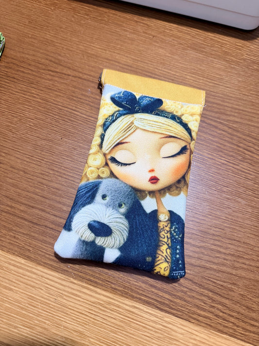 Carteiras para óculos coleção bonecas de pano
