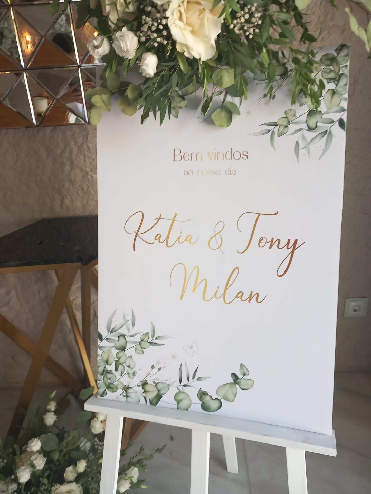 Painel de Boas-vindas Katy&Tony