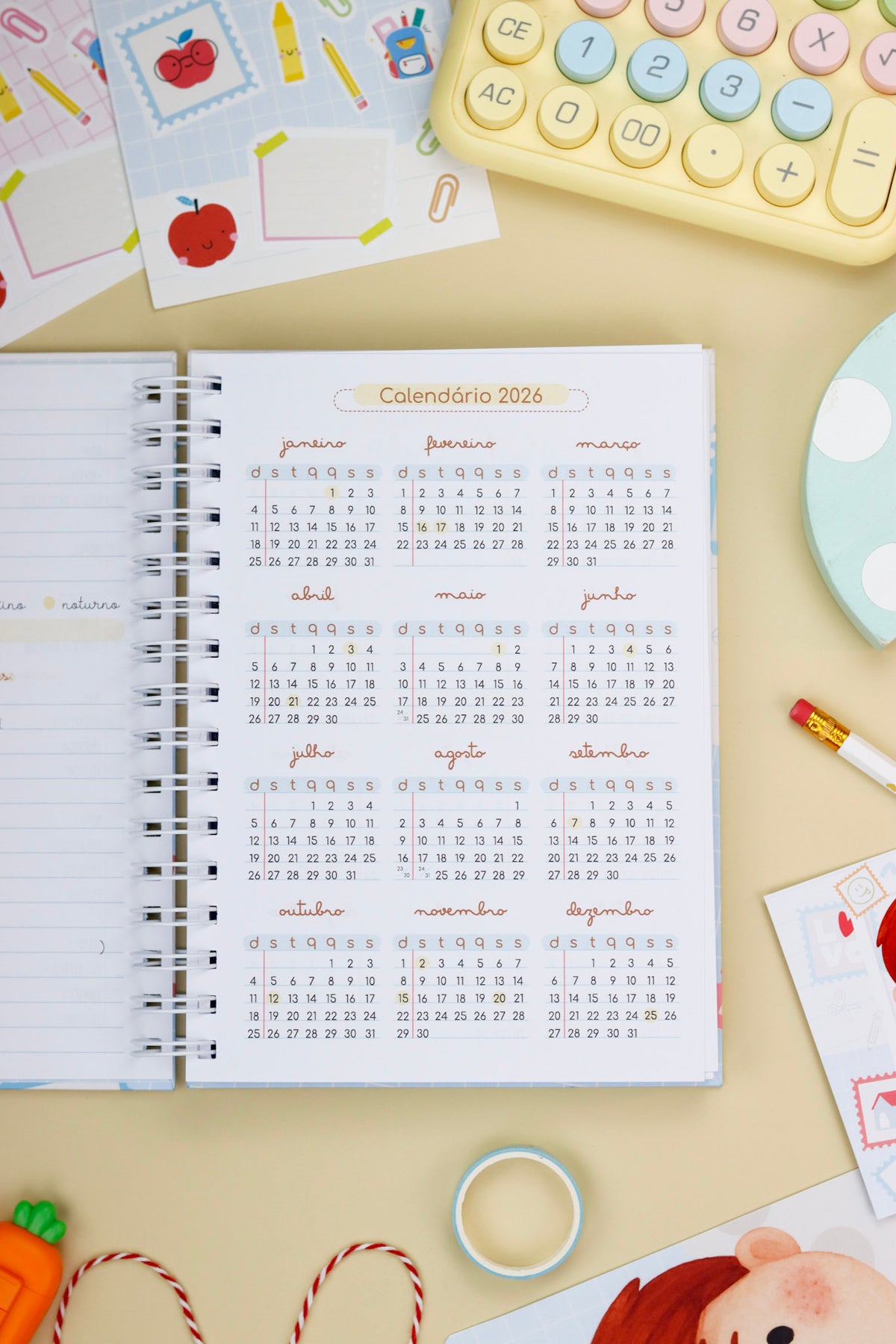 Agendas escolares 2026/2027