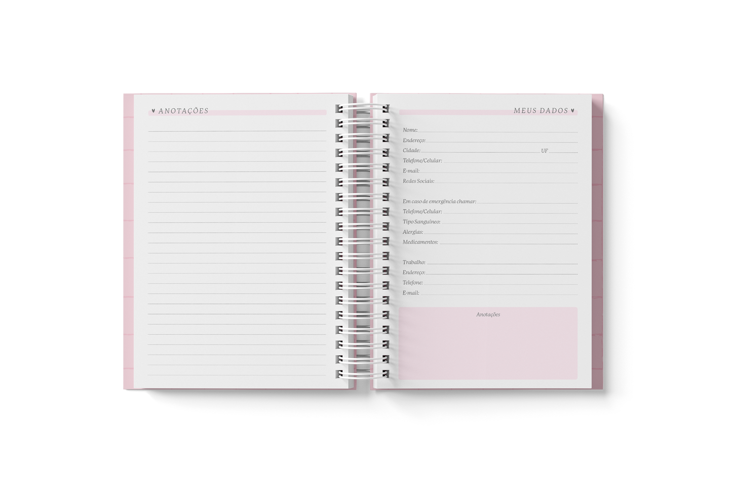 Planner A5 Branco papel 2