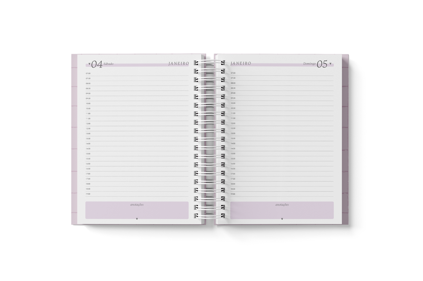 Planner A5 Branco papel 2