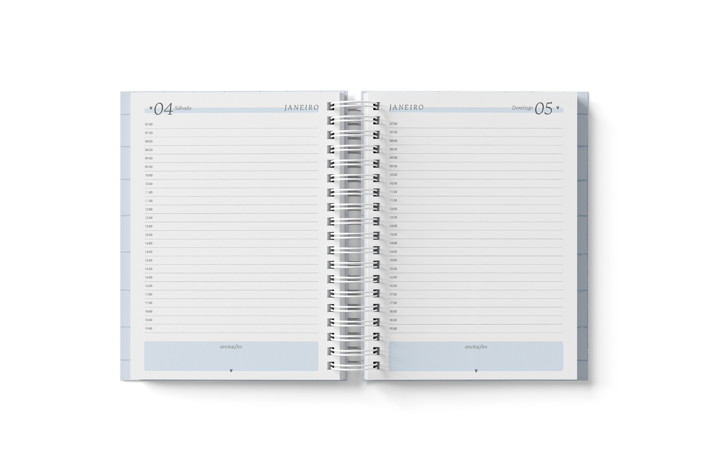 Planner A5 Branco papel 2