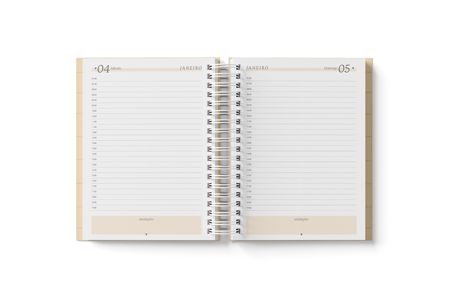 Planner A5 Branco papel 2