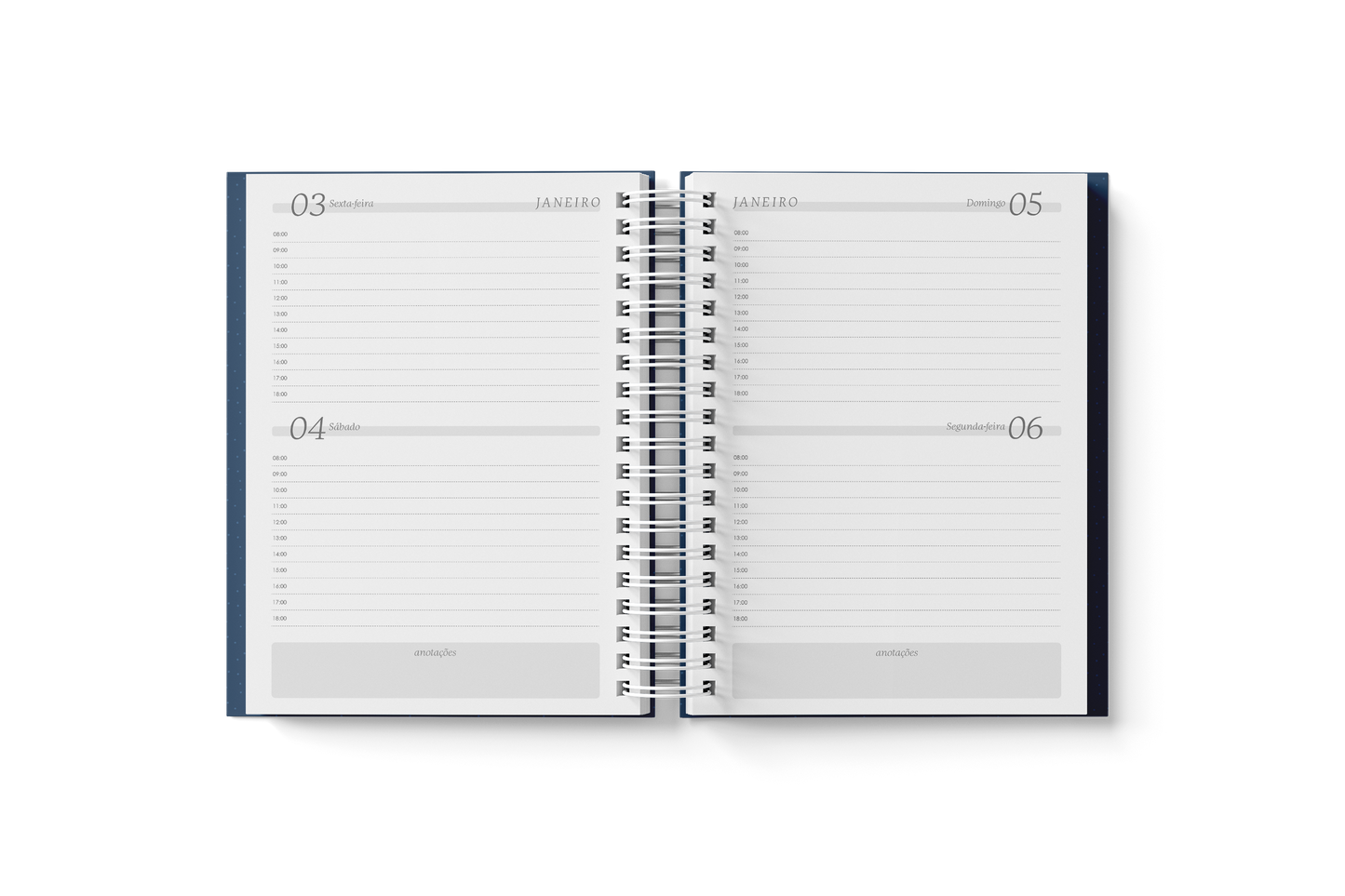 Planner A5 Branco papel 2