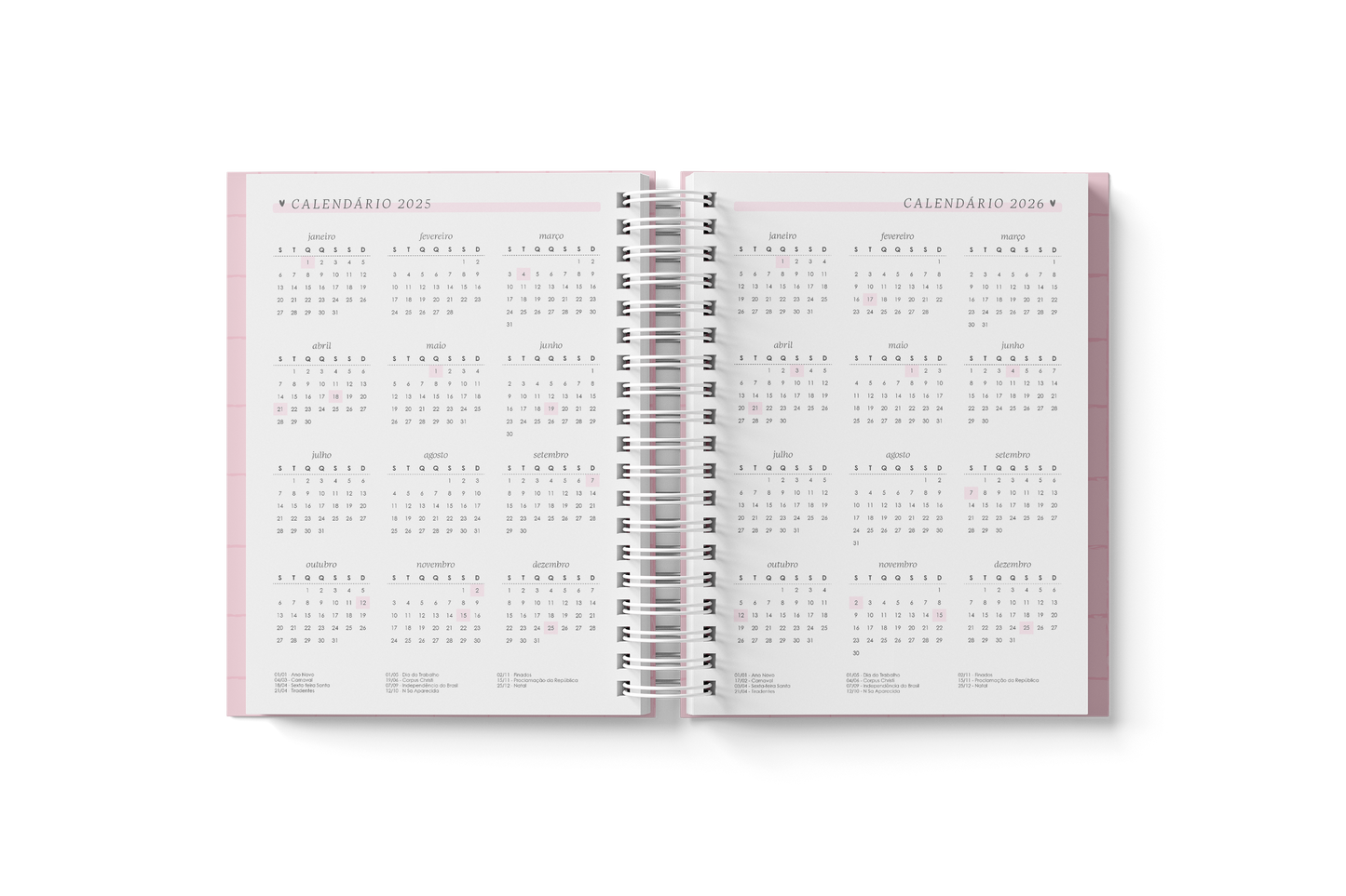 Planner A5 Branco papel 2