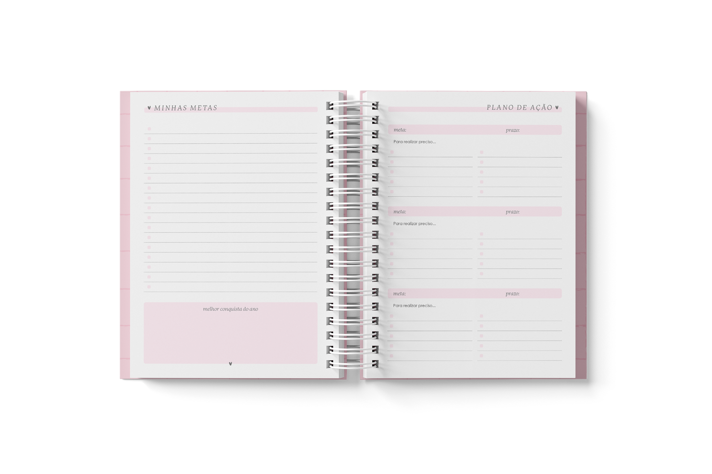 Planner A5 Branco papel 2