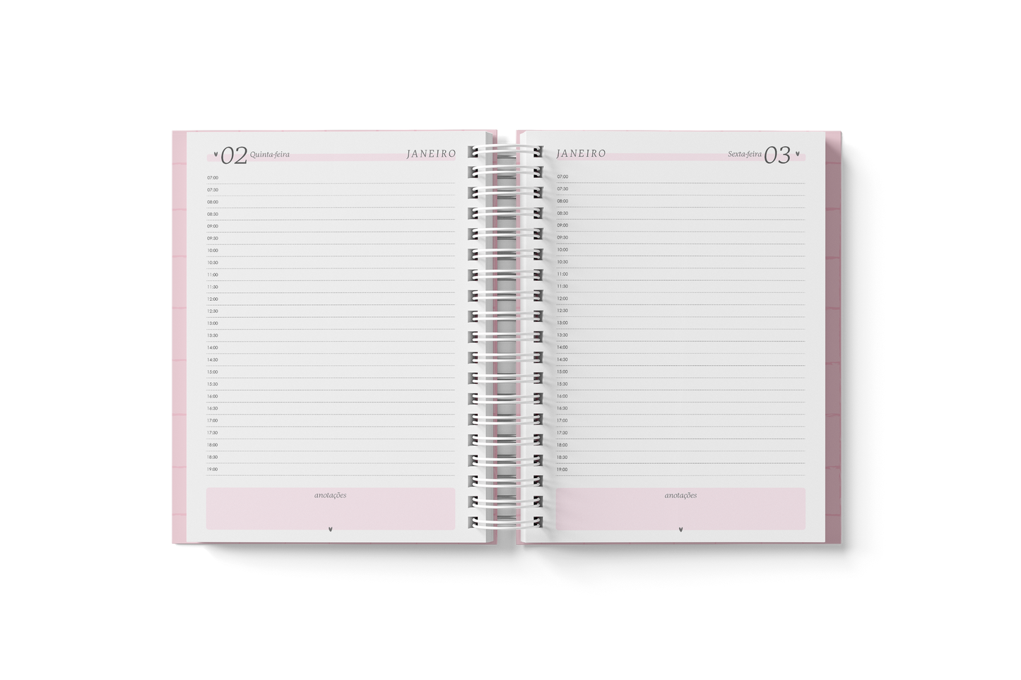 Planner A5 Branco papel 2