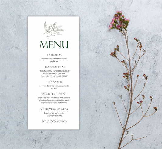 Menu Andreia&Carlos