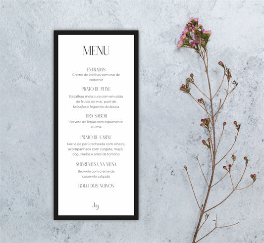 Menu Juliana&Jaime
